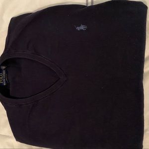 Polo By Ralph Lauren V-Neck Pima Cotton Sweater